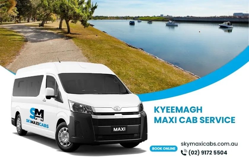 White Sky Maxi Cab near Kyeemagh Beach Sydney offering safe and reliable Kyeemagh maxi cab transport service.